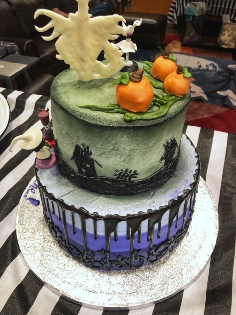 Nightmare Before Christmas Birthday Cake