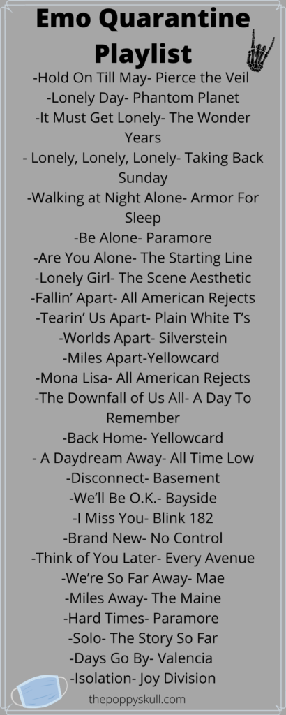 Emo Quarantine Playlist