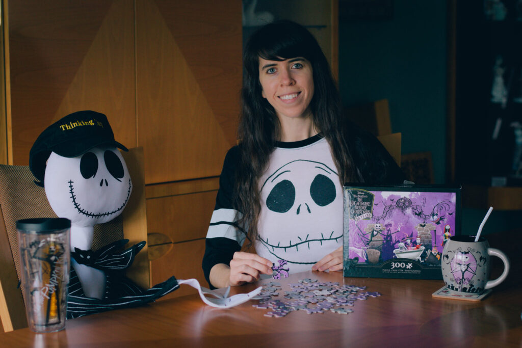 Nightmare Before Christmas Puzzle- The Poppy Skull