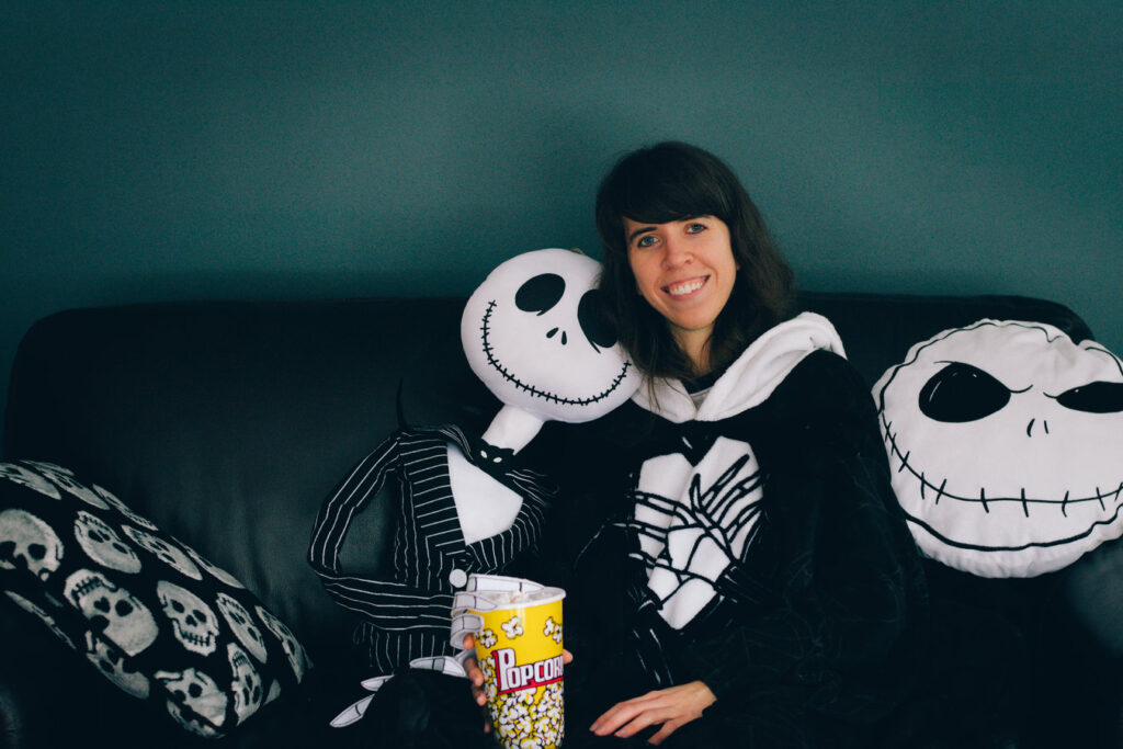 Nightmare Before Christmas Movie Night- The Poppy Skull