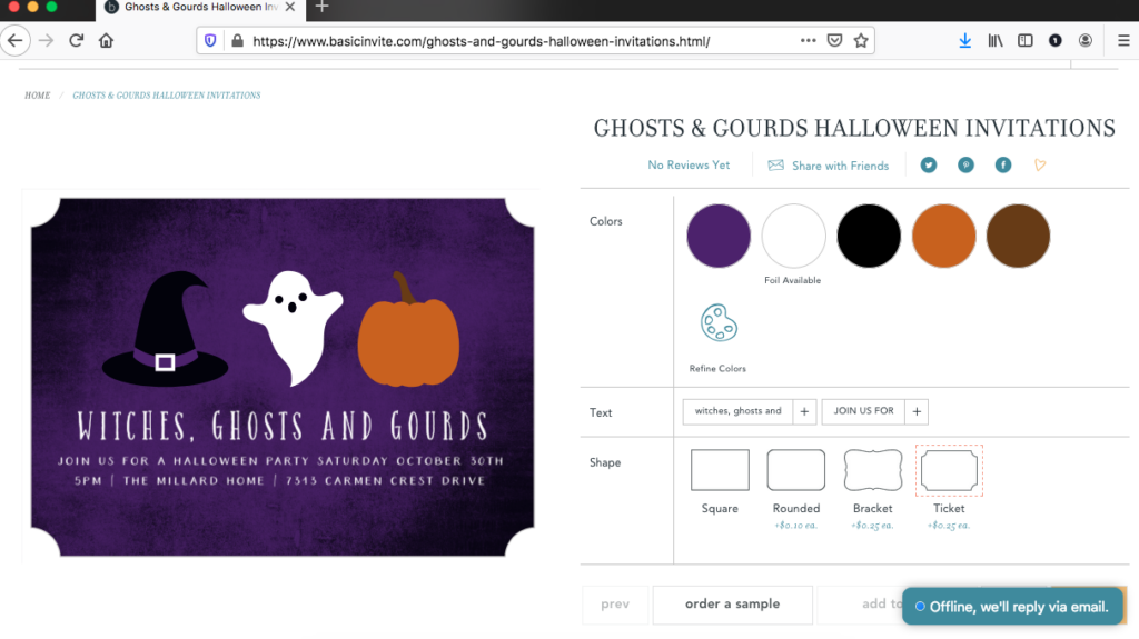 Halloween - Basic Invite