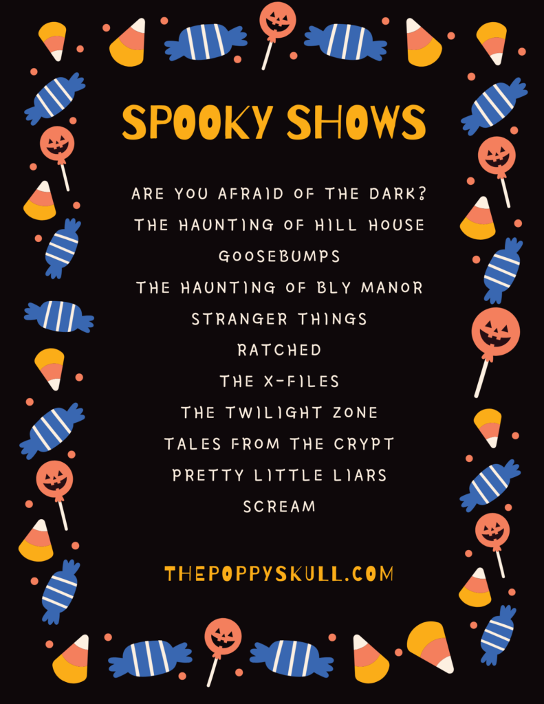 Spooky Shows List