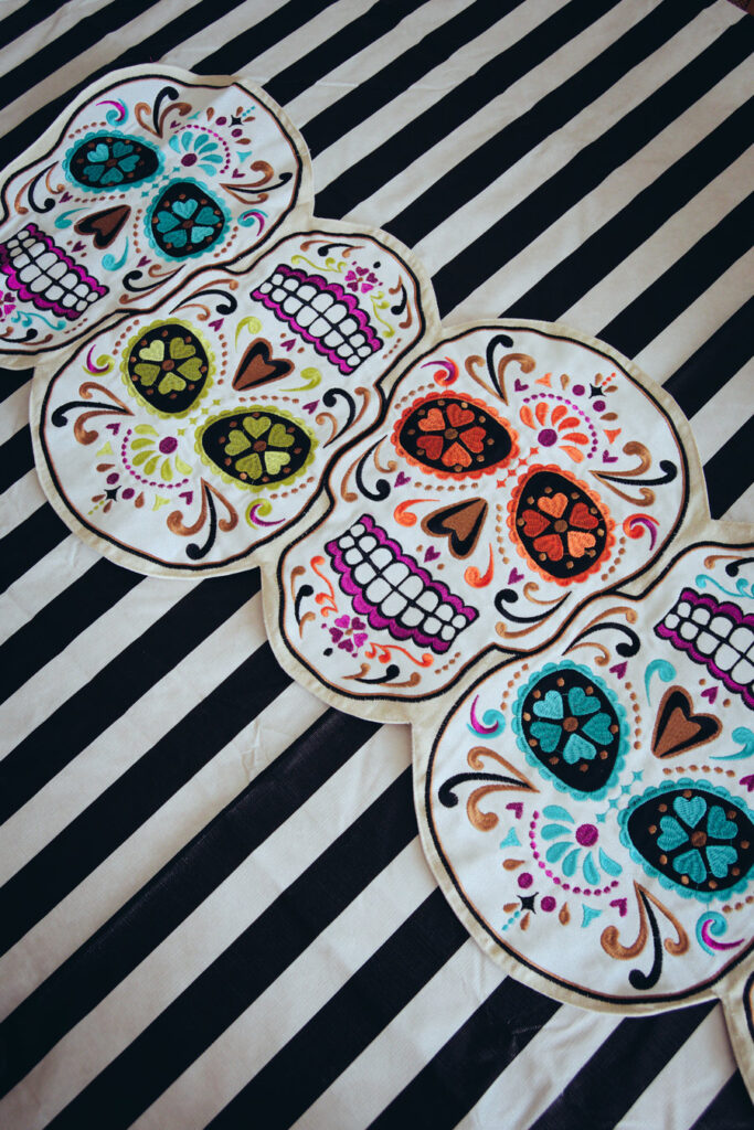 Sugar Skull table runner