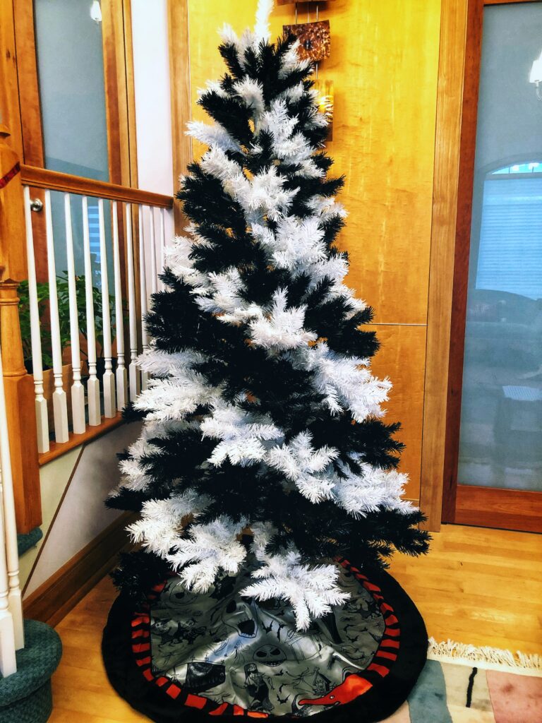 Black and White Christmas Tree