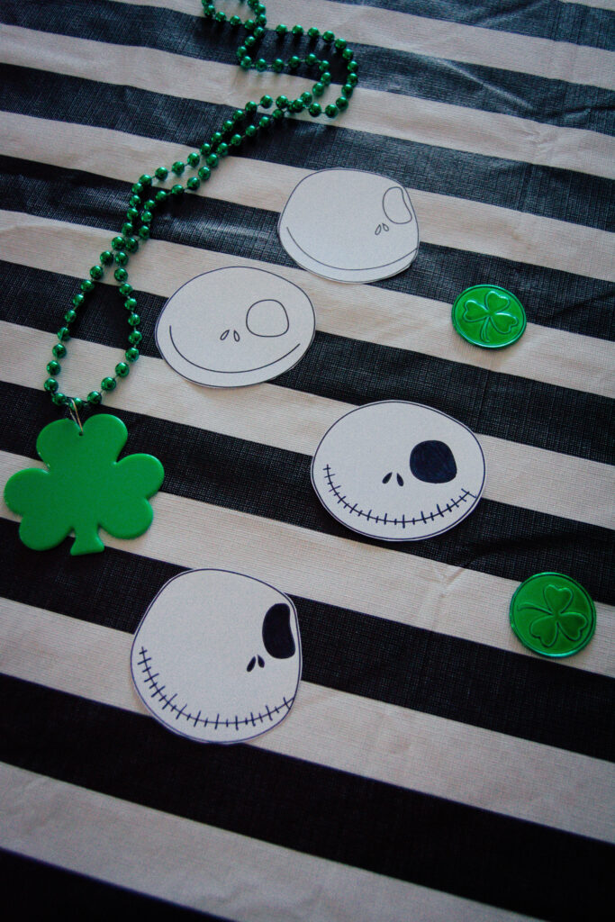 Easy Skellington Shamrocks