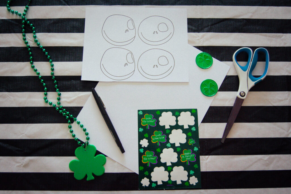 Skellington Shamrock Craft