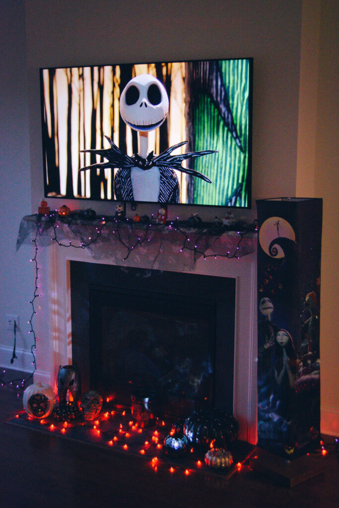 Nightmare Before Christmas Fireplace Decor