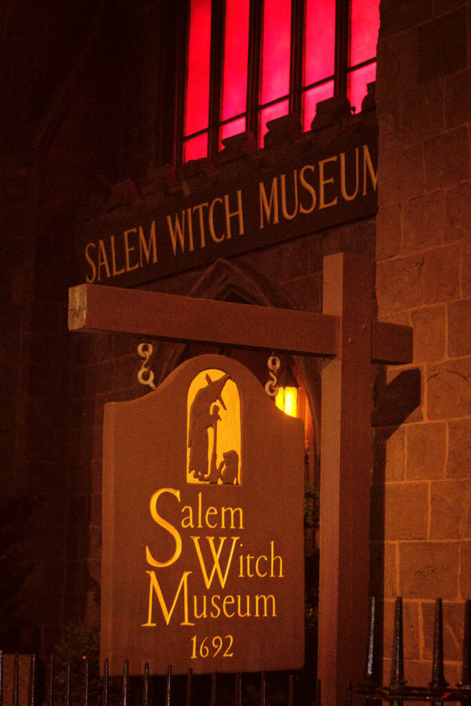 Salem Witch Museum at Night