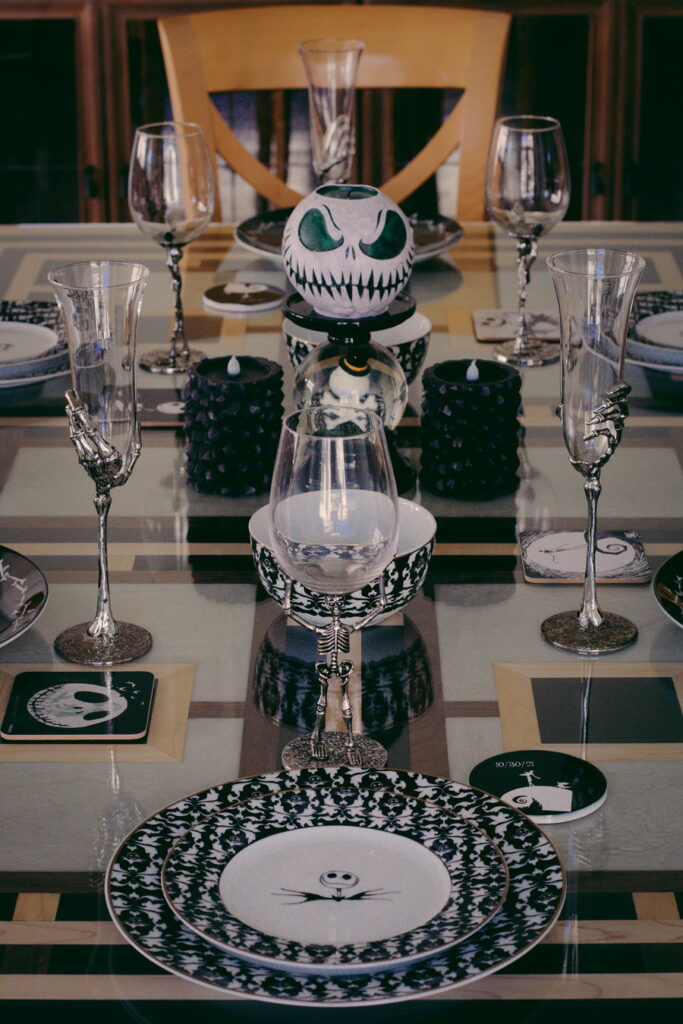 Nightmare Before Christmas Table Setting