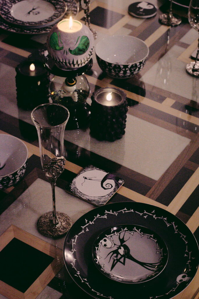 Nightmare Before Christmas Table Setting