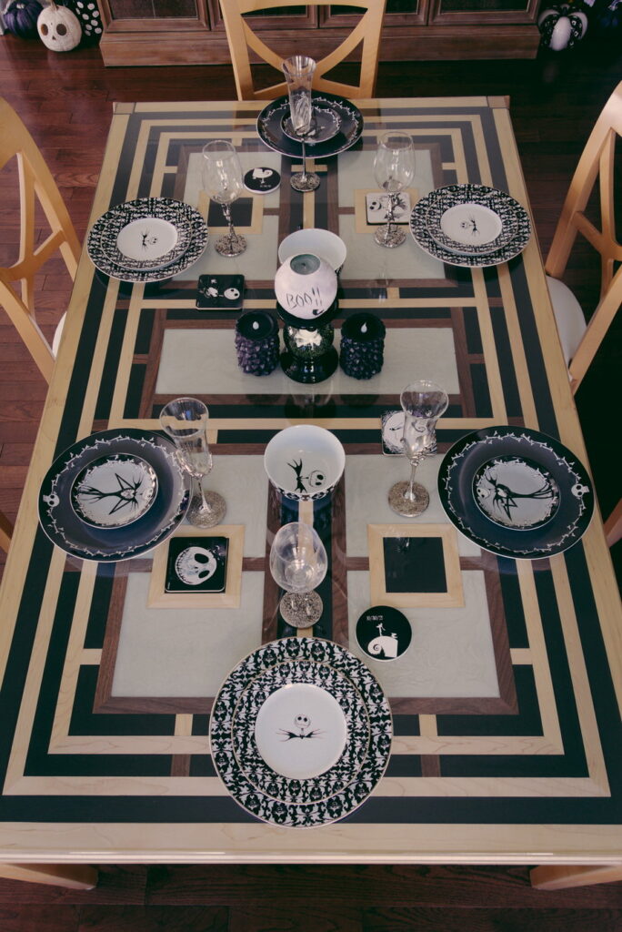 Nightmare Before Christmas Dining Room Table Setting