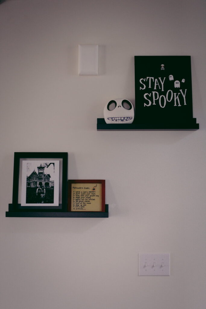 Spooky Picture Ledge Shelf