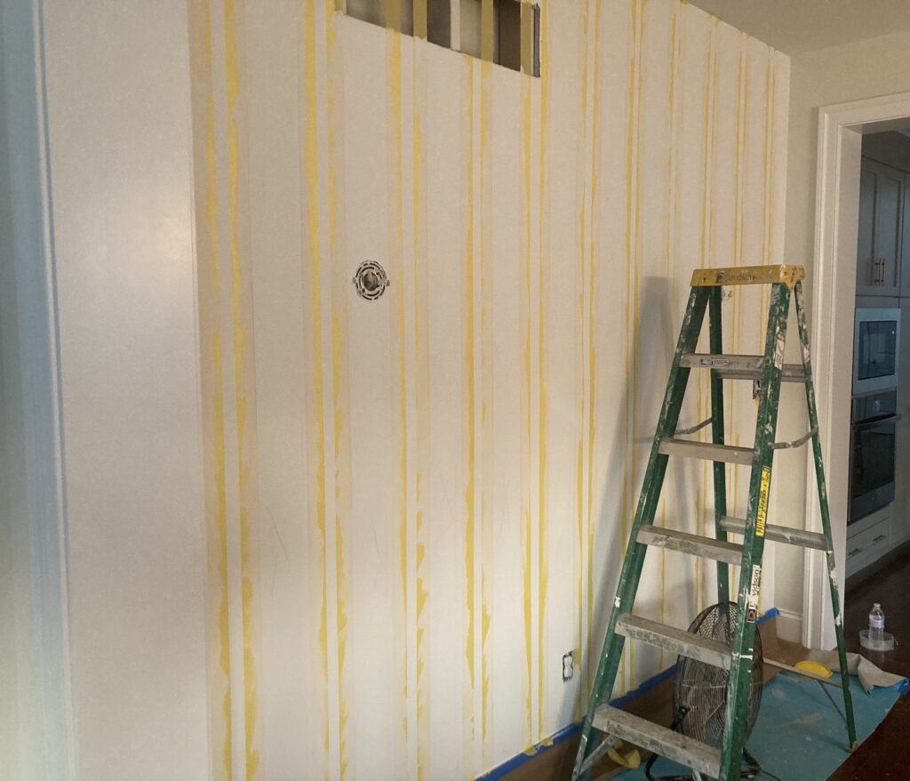 Painting Striped Wall